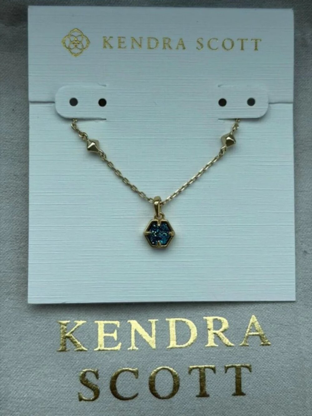 Kendra Scott blue necklace
